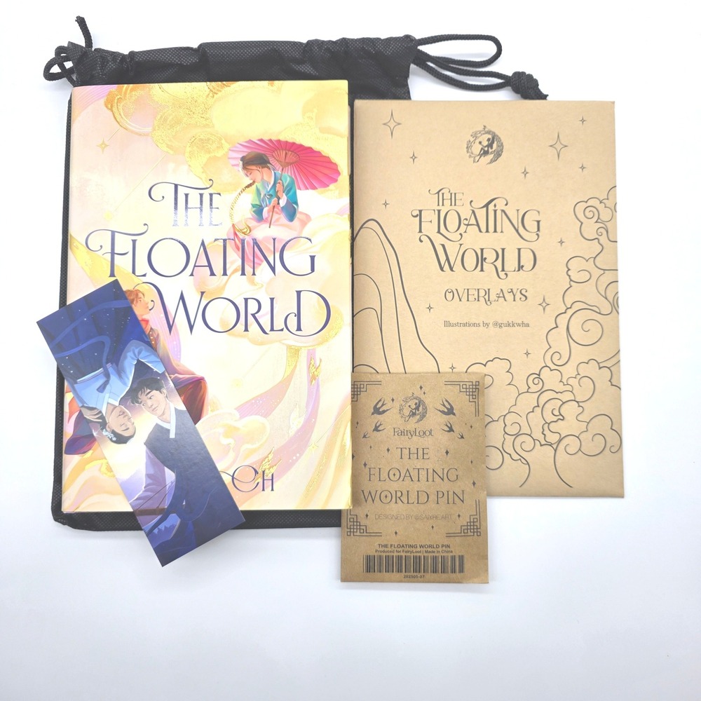 The Floating World By Axie W/ Overlays & Collectors Pin Fairyloot Set‎ NEW